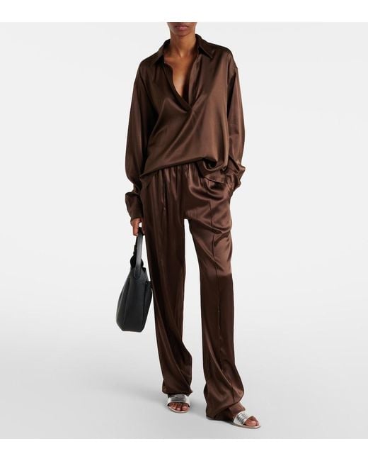 Tom Ford 55 Metallic Leather Mules