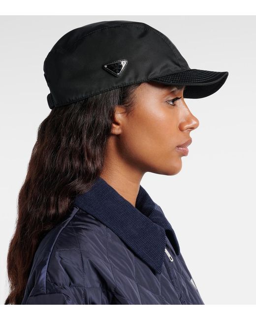 Prada Black Re-Nylon Baseball Cap