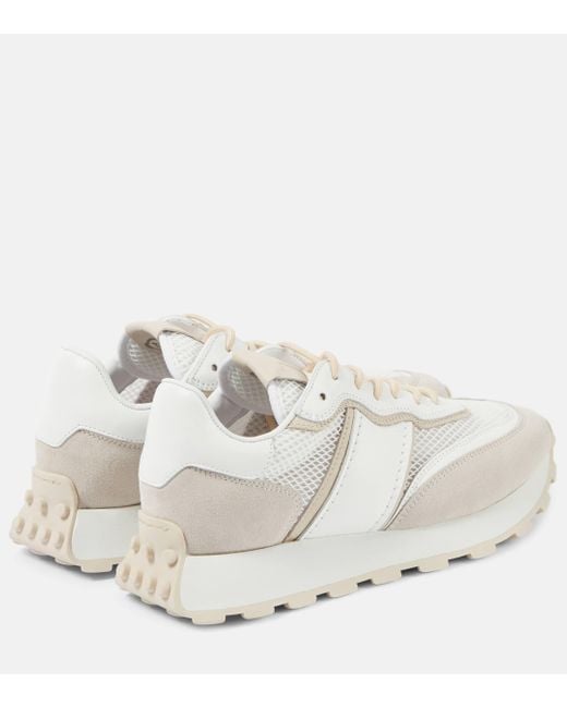 Tod's White Sportiva Run Leather Sneakers