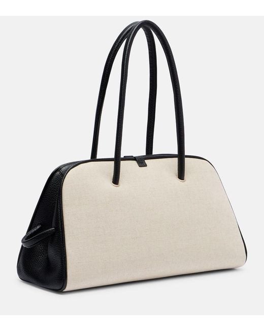 Jacquemus Natural Tote Bag Turismo Medium Aus Canvas