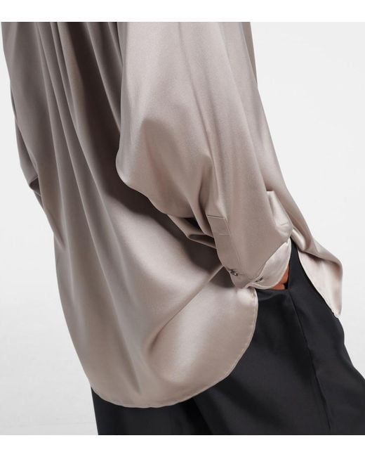 Tom Ford Natural Silk-Blend Satin Shirt