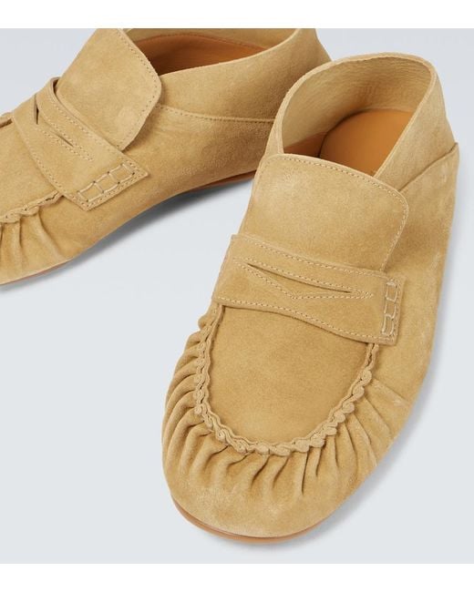 Loewe Mokassins Aus Veloursleder in Natural für Herren