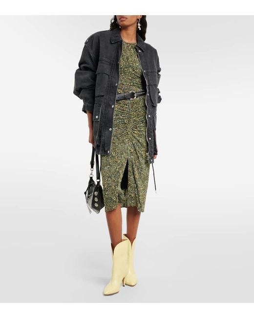 Isabel Marant Yellow Dytho Leather Ankle Boots