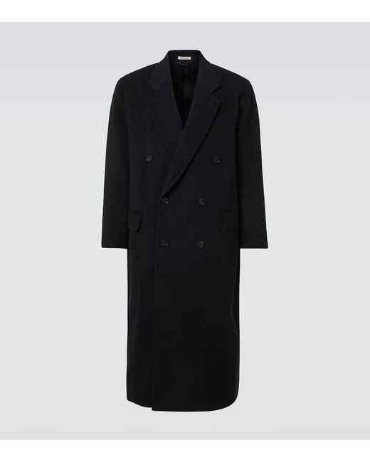 Auralee Mantel Aus Wolle in Black für Herren