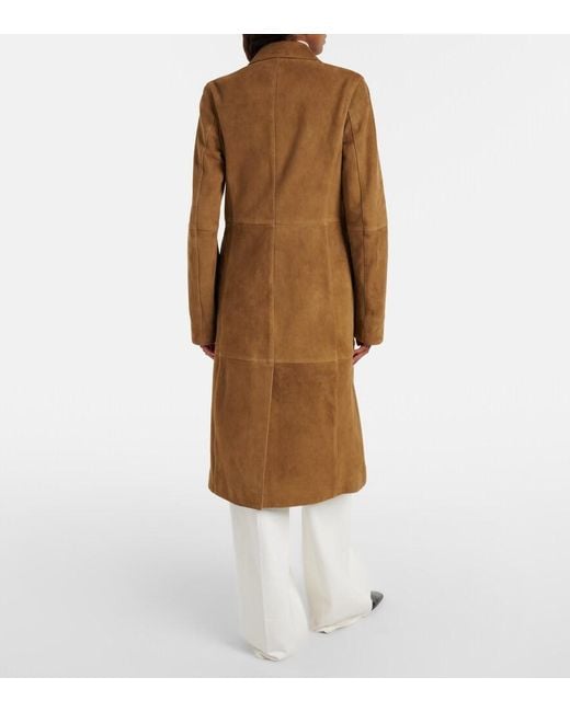 Totême  Brown Suede Coat