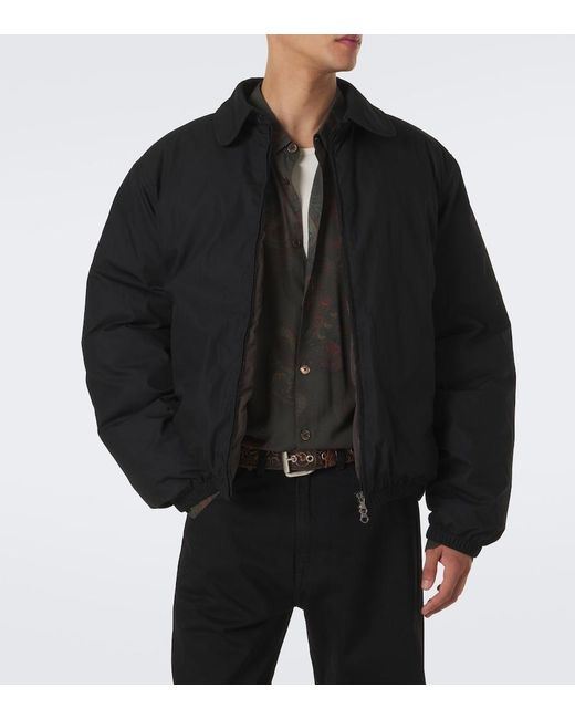 Our Legacy Black Avenue Cotton-Blend Down Jacket for men