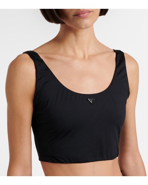 Top Cropped di Prada in Black