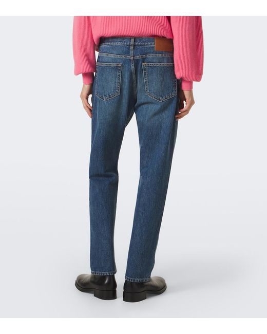 Umit Benan Blue Kevin Faded Straight Jeans for men