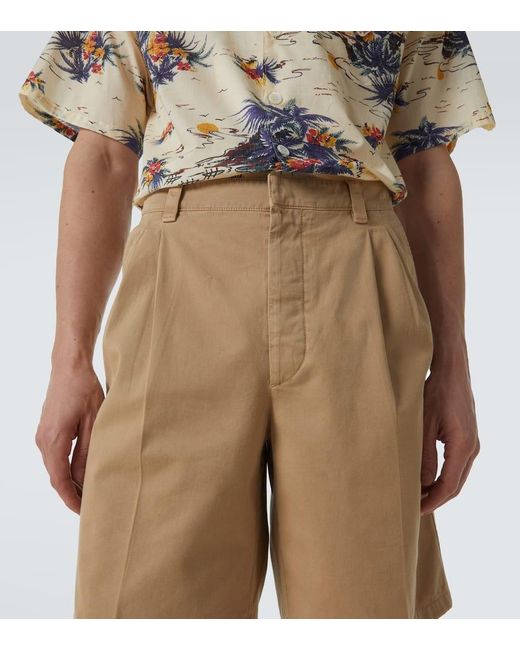 Prada Natural Cotton Bermuda Shorts for men