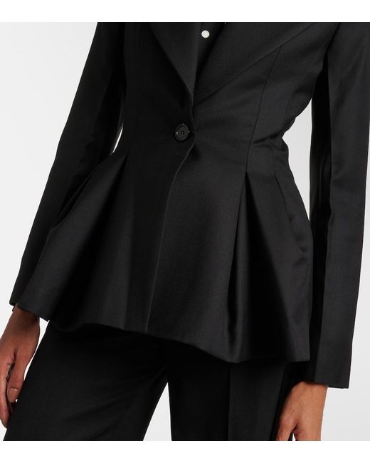Nina Ricci Black Wool Gabardine Blazer