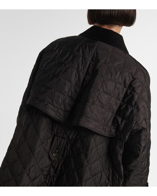 Prada Black Quilted Coat