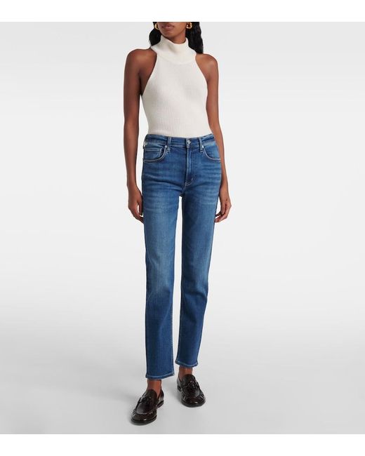 Citizens of Humanity Blue Isola High-Rise Skinny Jeans