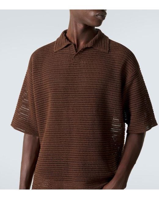 Polo di Auralee in Brown da Uomo