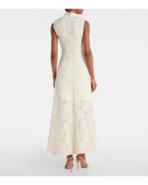 ROTATE BIRGER CHRISTENSEN White Maxikleid Aus Mesh