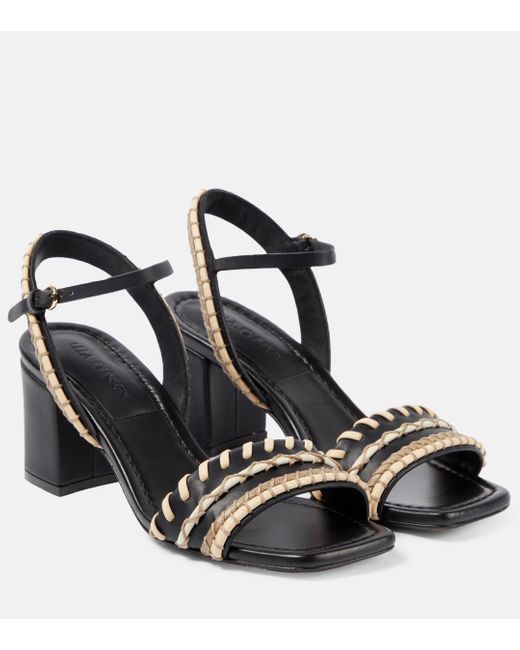 Ulla Johnson Black Sofia Leather Sandals