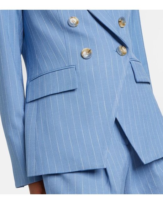 Veronica Beard Blue Miller Pinstripe Blazer