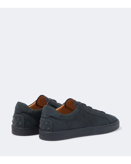 Tod's Blue Leather Sneakers for men