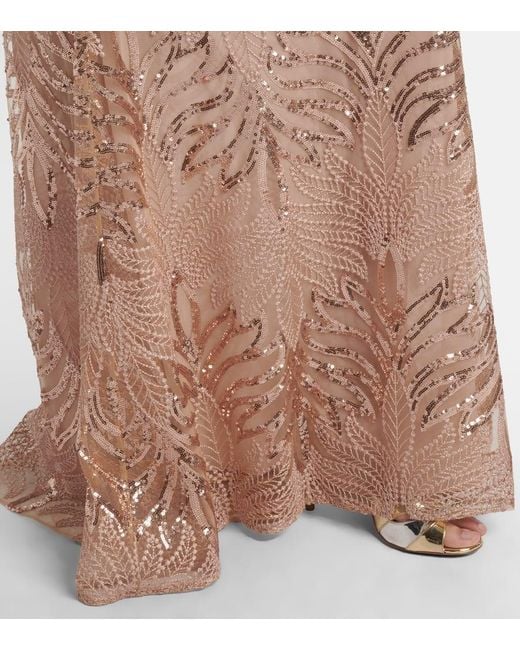 Abito Lungo di Elie Saab in Natural