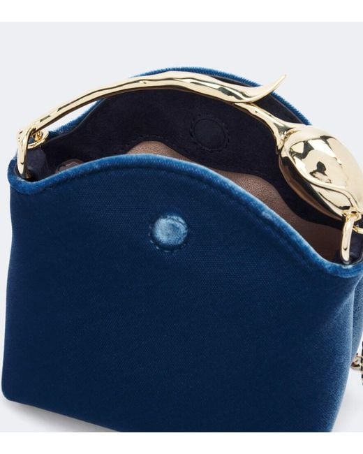 Borsa Bloom Micro di Erdem in Blue