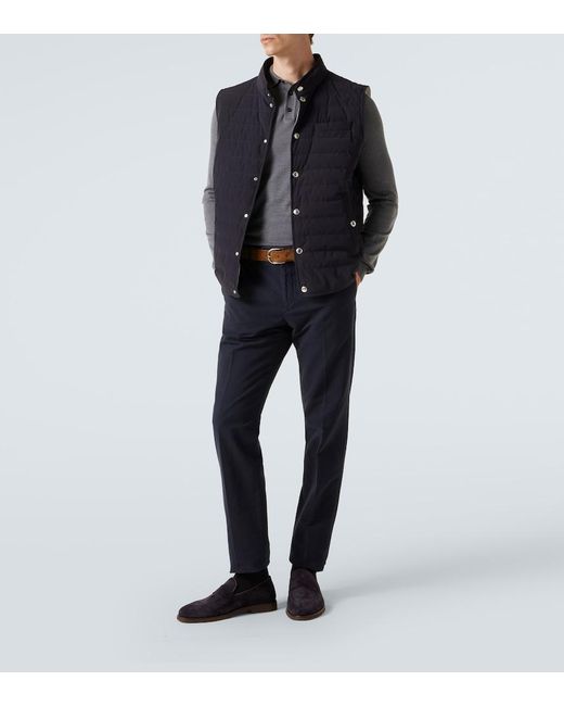 Slowear Blue Cotton Chinos for men