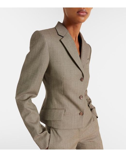 McQueen Green Cropped Blazer