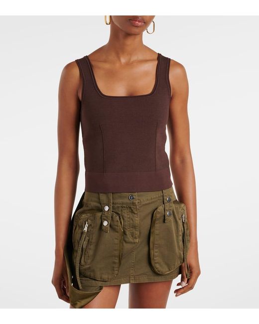 Jonathan Simkhai Brown Ramaina Tank Top
