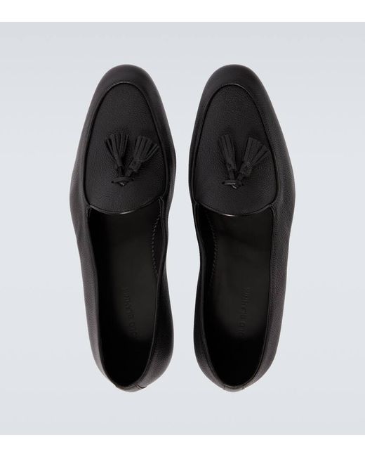 Manolo Blahnik Loafers Lennox Aus Leder in Black für Herren