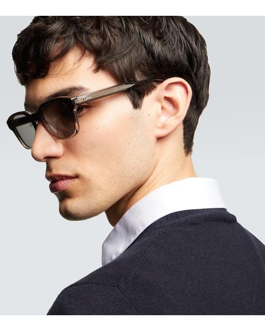 Dior Brown Dioribbon S1I Square Sunglasses for men