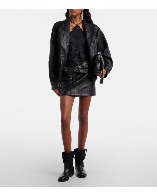 Isabel Marant Black Ildra Buckle Boot