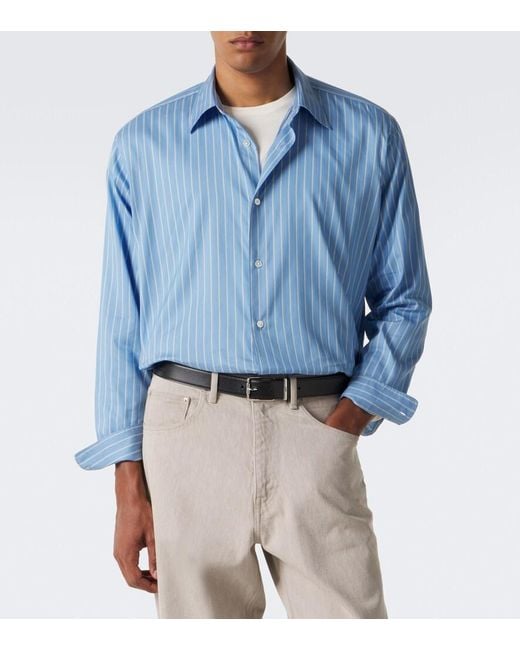 Camicia di Auralee in Blue da Uomo