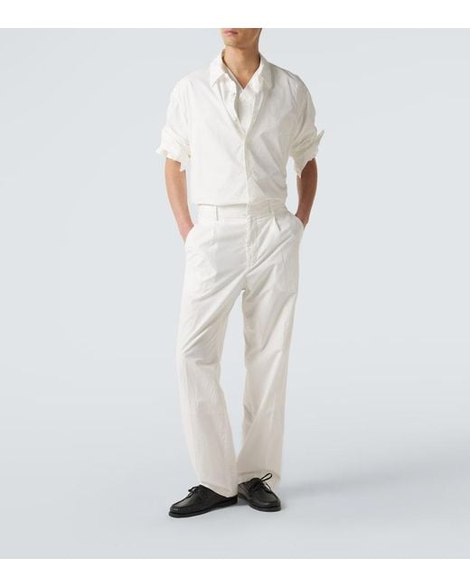 Pantaloni Regular di Auralee in White da Uomo