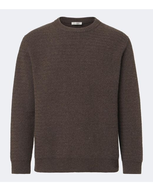 The Row Brown Anish Cashmere And Wool Sweater for men