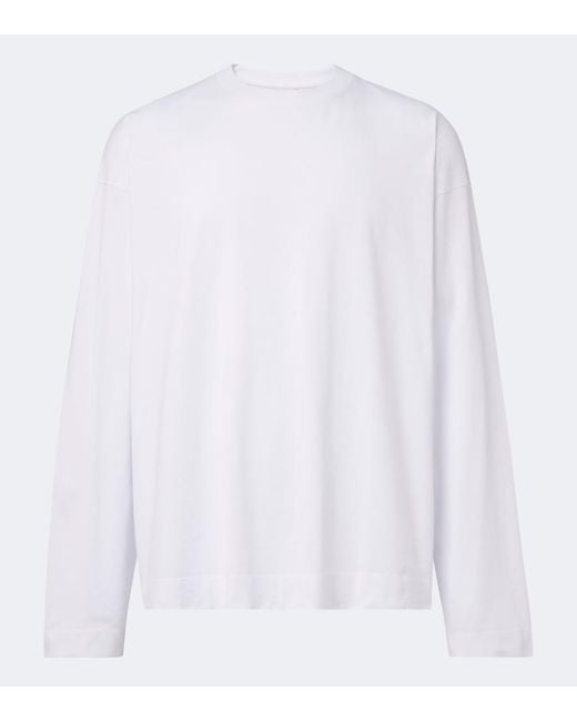 Dries Van Noten White Cotton Jersey T-Shirt for men