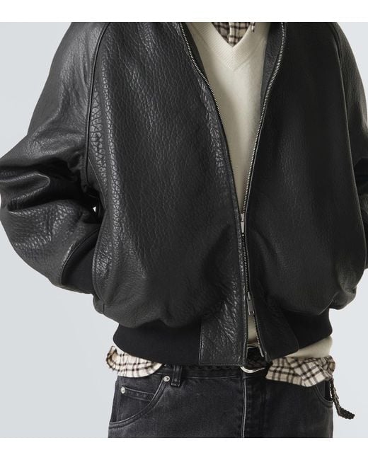 Bomber Over di Studio Nicholson in Black da Uomo