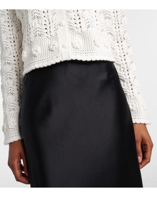 Rixo White Cardigan Kyra Aus Baumwolle