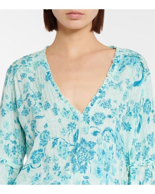 Poupette Blue Bedrucktes Minikleid Ilona