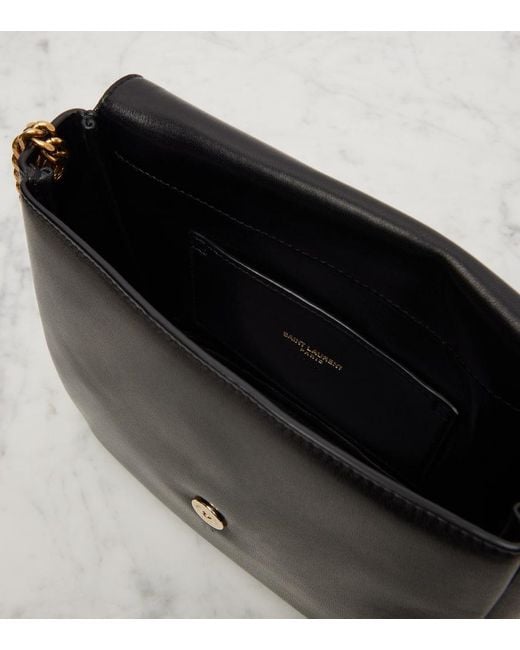 Saint Laurent White Schultertasche Kate Aus Leder