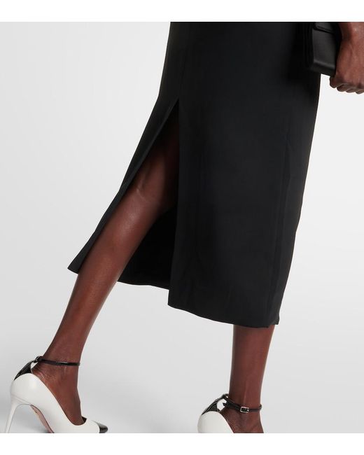 Costarellos White Ziselle Cutout Lurex And Crepe Midi Dress