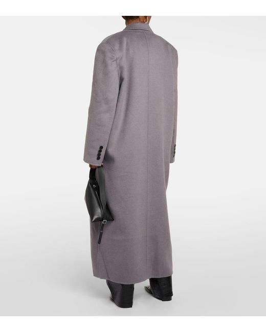 Cappotto doppiopetto Gaia in misto lana di Frankie Shop in Gray