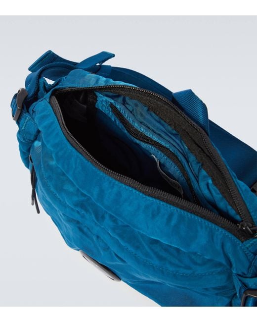 C P Company Blue Nylon B Belt Bag for men