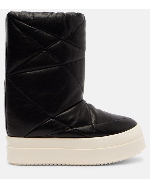 Botas Mega Bumper Lunar De Piel Rick Owens de color Black