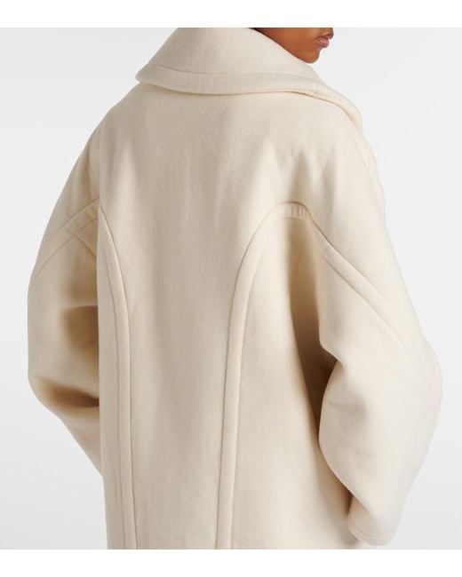 The Row Natural Regino Virgin Wool Coat