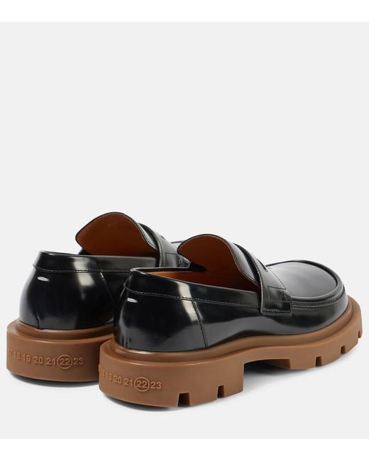 Maison Margiela Black Ivy Leather Loafers