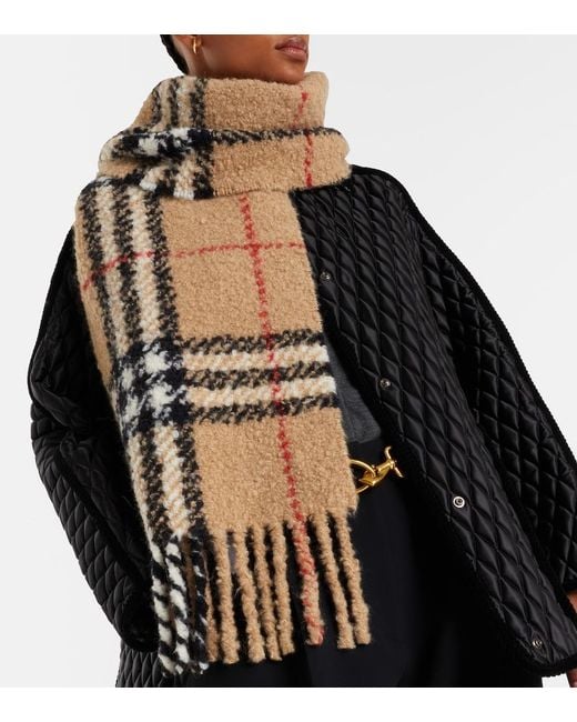 Sciarpa Check di Burberry in Natural