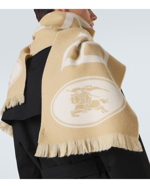 Sciarpa di Burberry in Metallic da Uomo