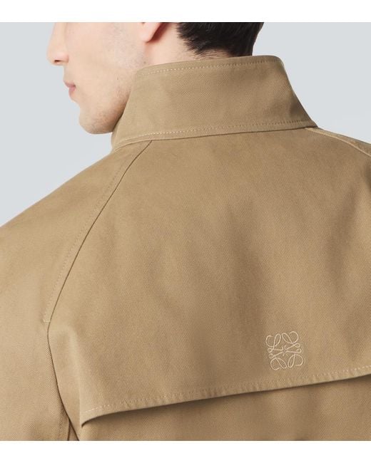 Loewe Natural Layered Cotton Gabardine Jacket for men