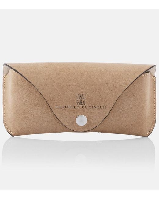 Brunello Cucinelli Gray Round Sunglasses