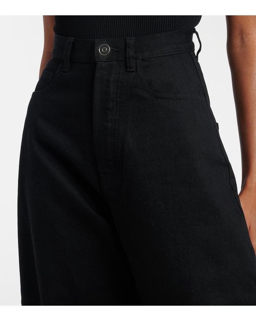 Alaïa Black Barrel-Leg Jeans