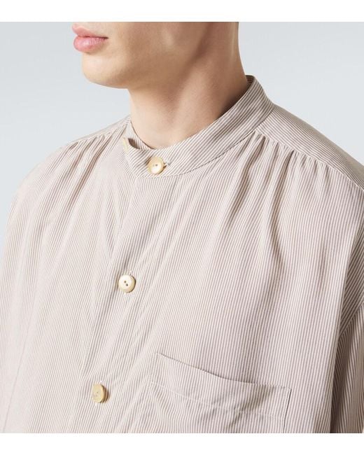 Giorgio Armani Natural Archivio Pinstripe Shirt for men