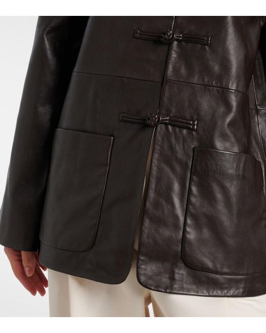 Rohe Black Marie Leather Jacket